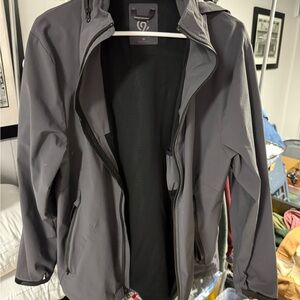 Champion Men's Charcoal Windbreaker Jacket